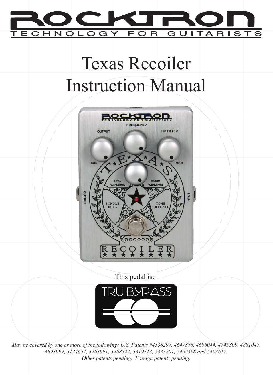 Rocktron Texas Recoiler User Manual | 12 pages