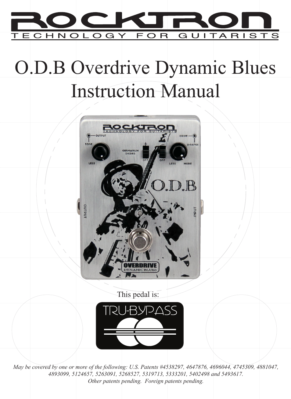 Rocktron O.D.B. Blues User Manual | 12 pages