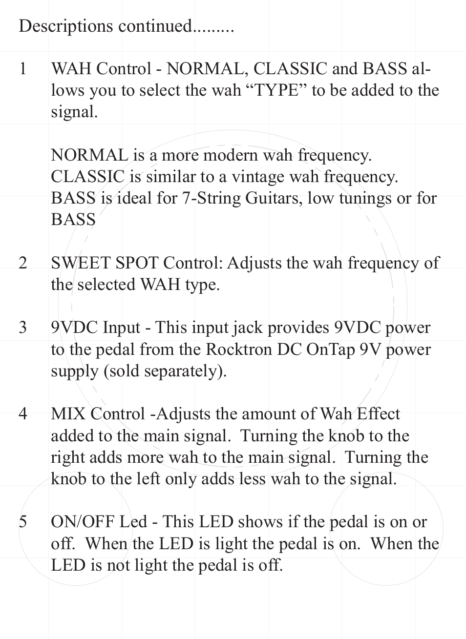 Rocktron Sweet Spot User Manual | Page 6 / 11