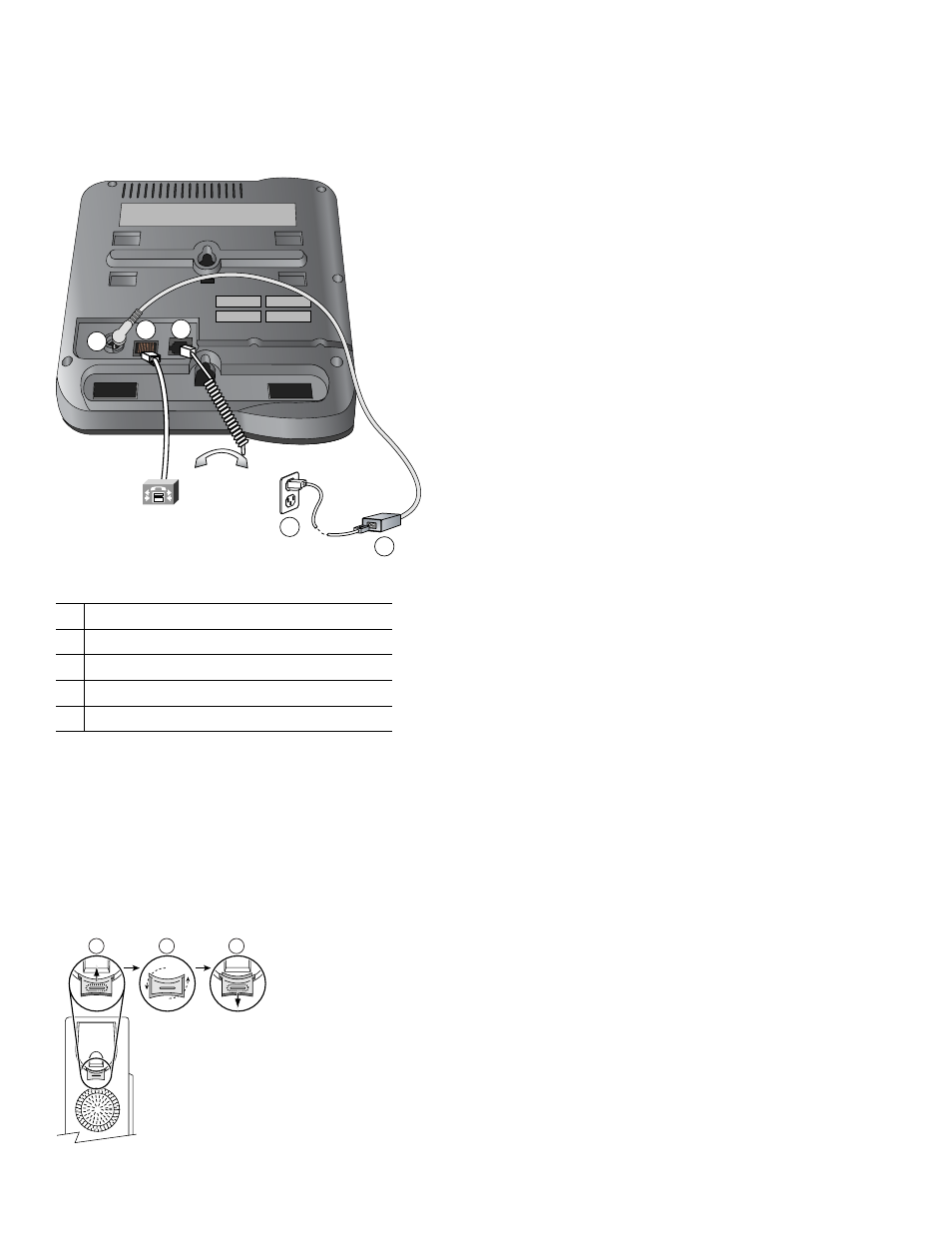 Connecting your phone, Adjusting the handset rest | Cisco 3911 User Manual | Page 4 / 14