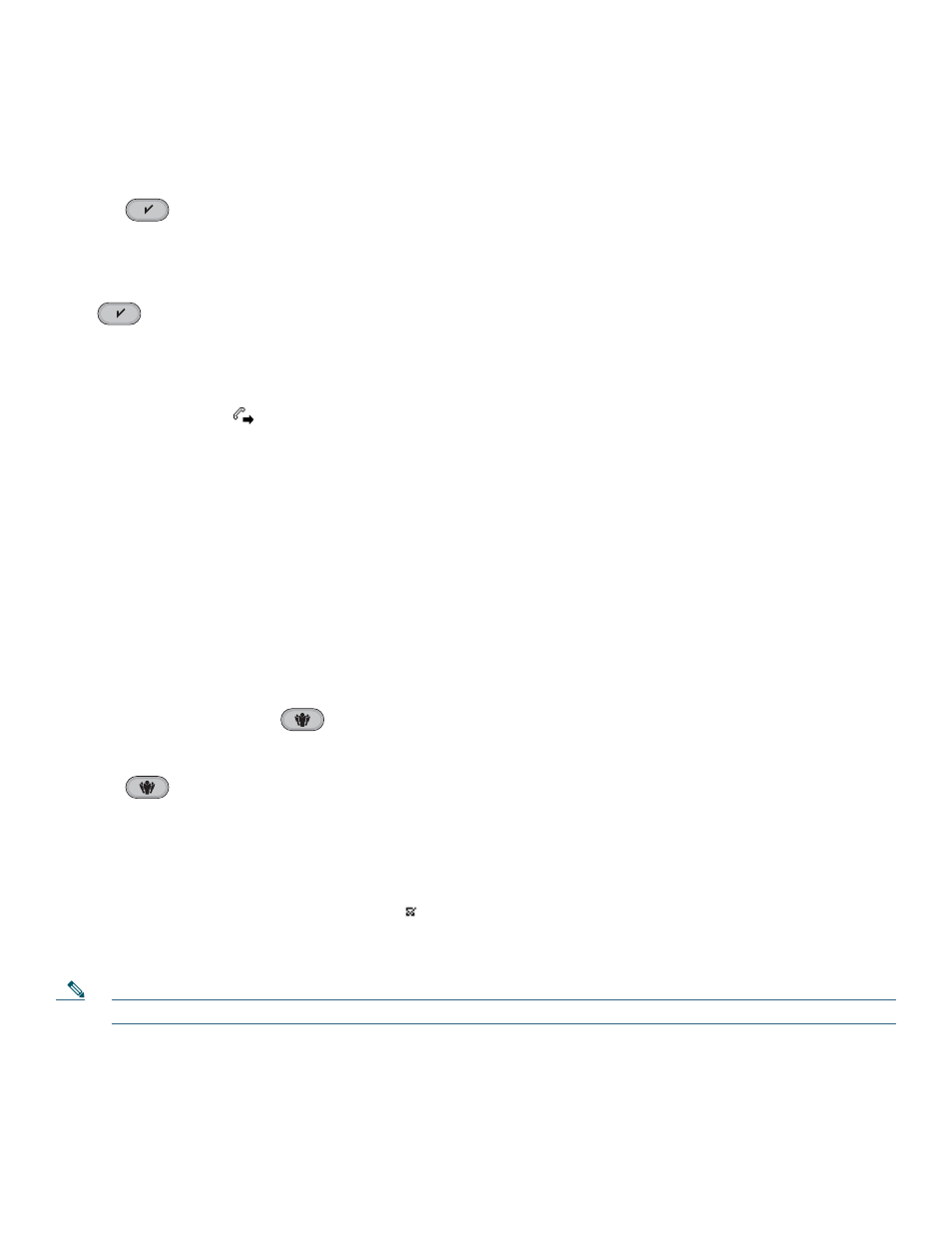 Forwarding all calls to another number, Set up call forwarding on your line, Cancel call forwarding on your line | Making conference calls, Create a conference by adding a participant, Participate in a conference | Cisco 3911 User Manual | Page 8 / 14