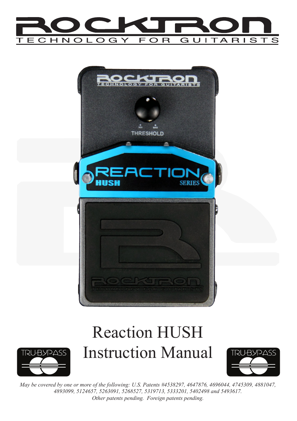 Rocktron Reaction HUSH User Manual | 16 pages