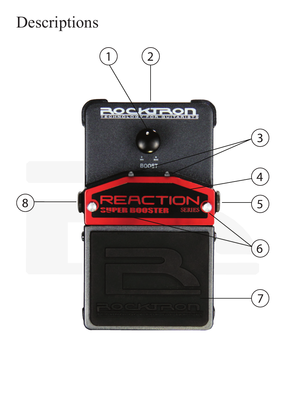 Rocktron Reaction Super Booster User Manual | Page 6 / 12