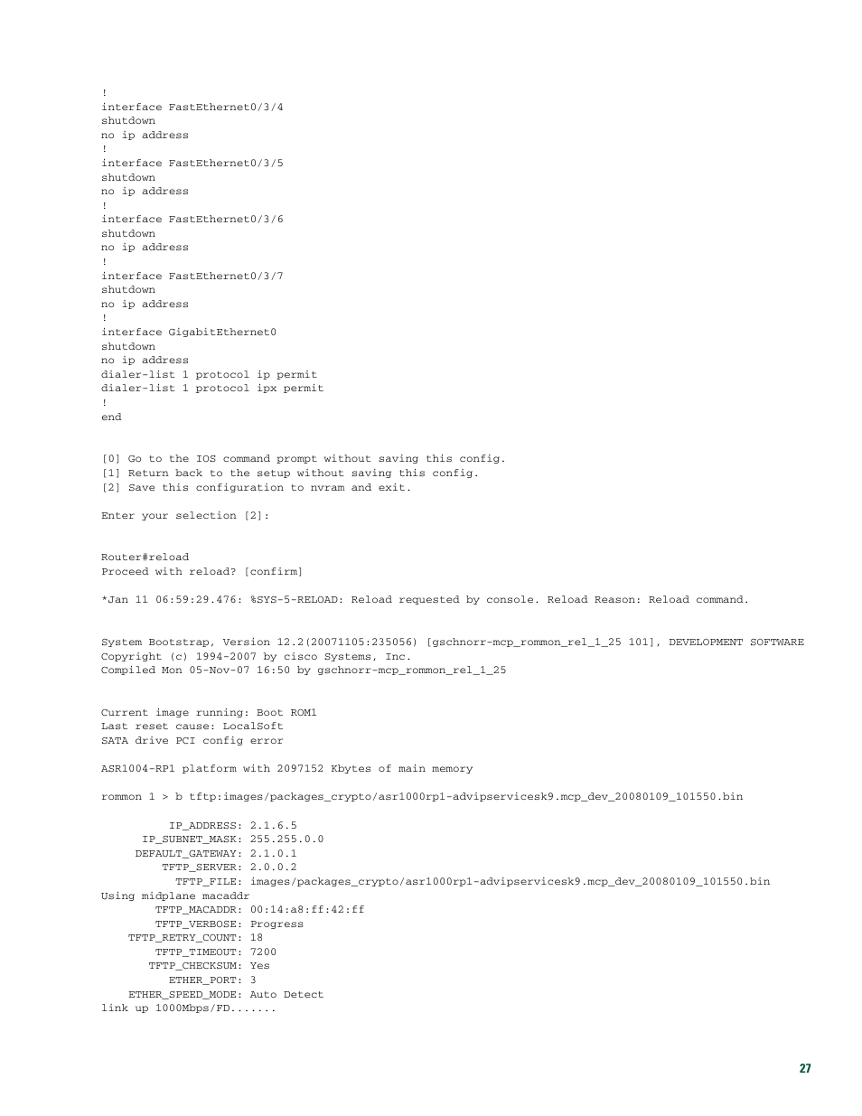 Cisco ASR 1004 User Manual | Page 27 / 38