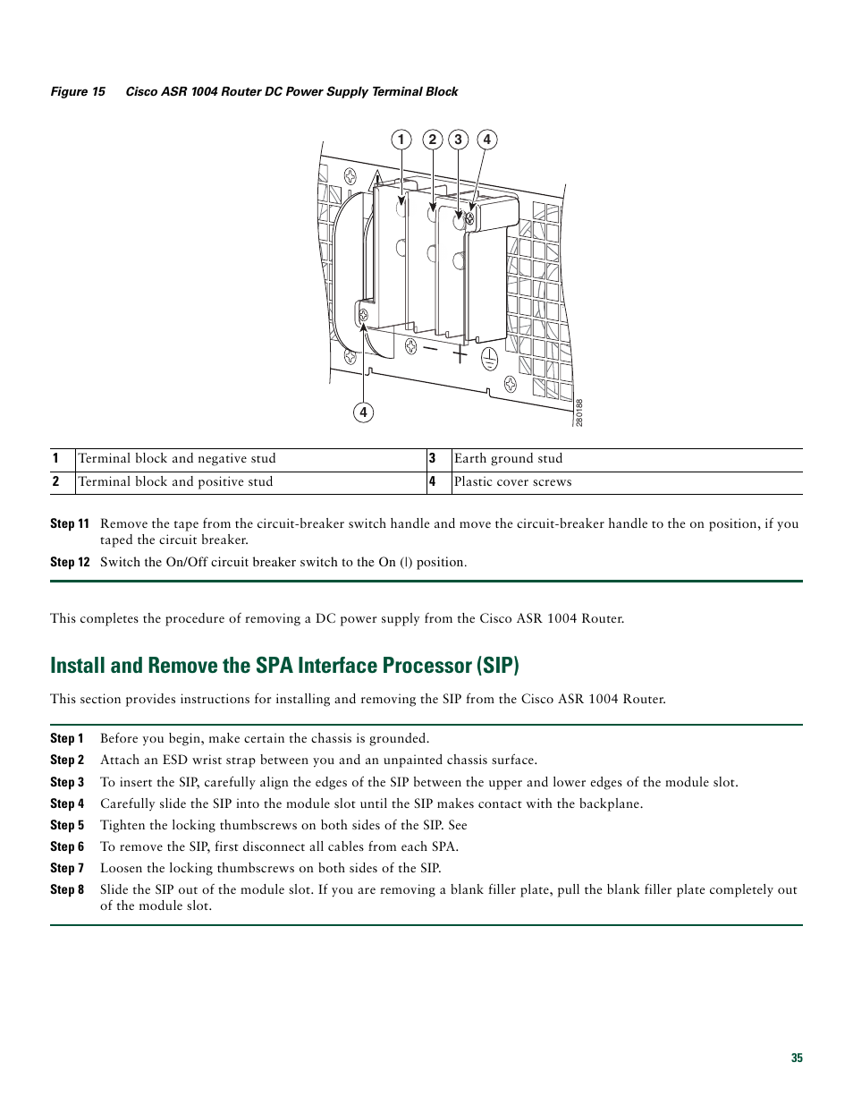 Cisco ASR 1004 User Manual | Page 35 / 38