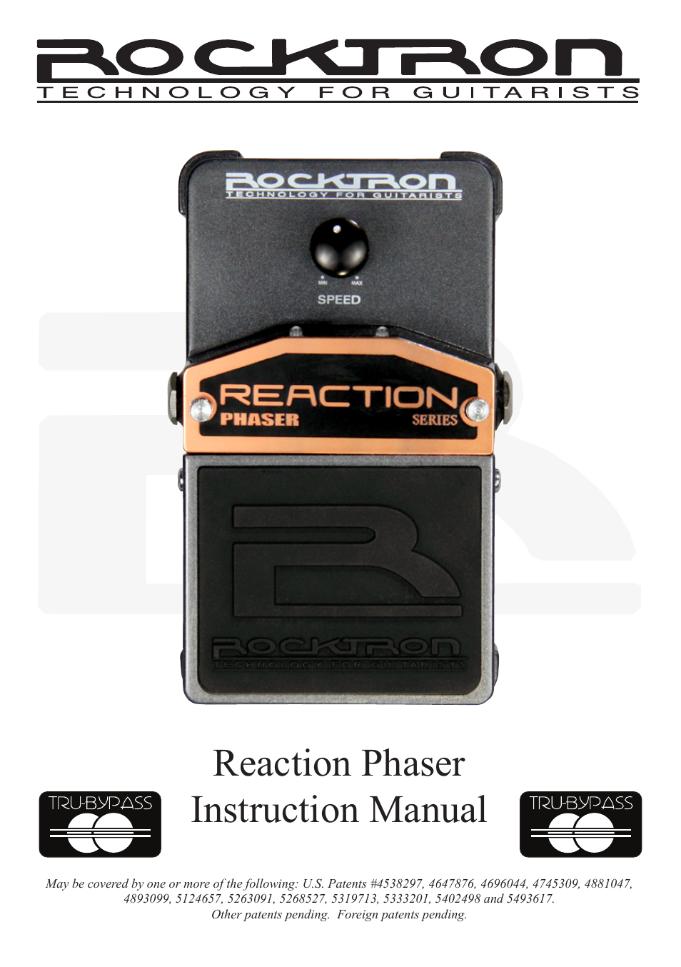 Rocktron Reaction Phaser User Manual | 12 pages