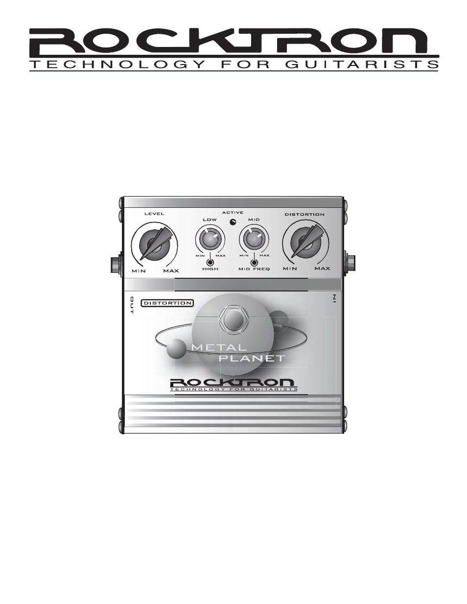 Rocktron Metal Planet Distortion User Manual | 12 pages