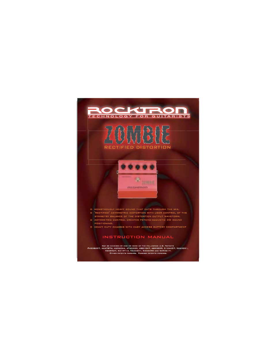 Rocktron Zombie Rectified Distortion User Manual | 16 pages