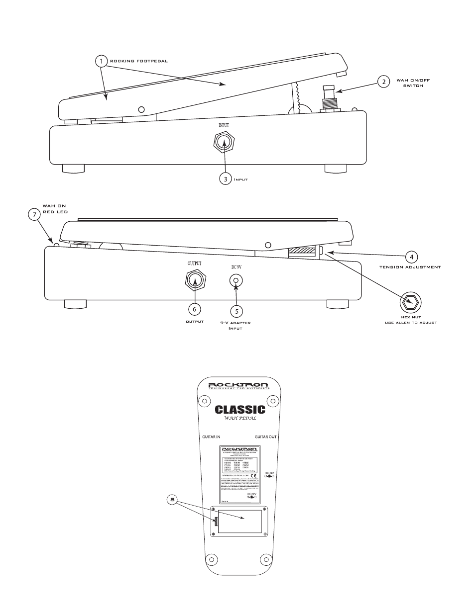 Rocktron Classic Wah User Manual | Page 8 / 12