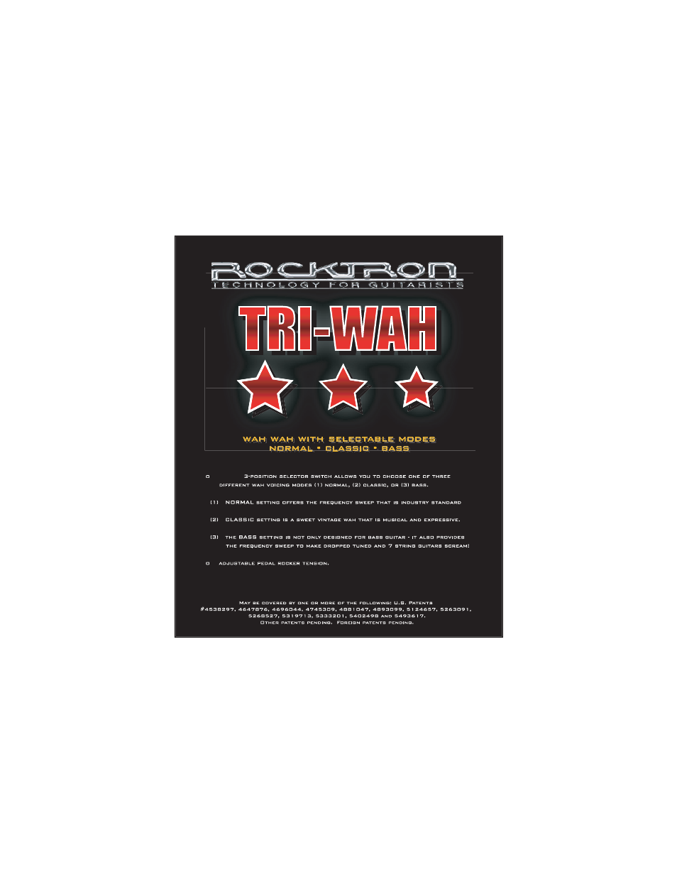 Rocktron Tri-Wah User Manual | 14 pages