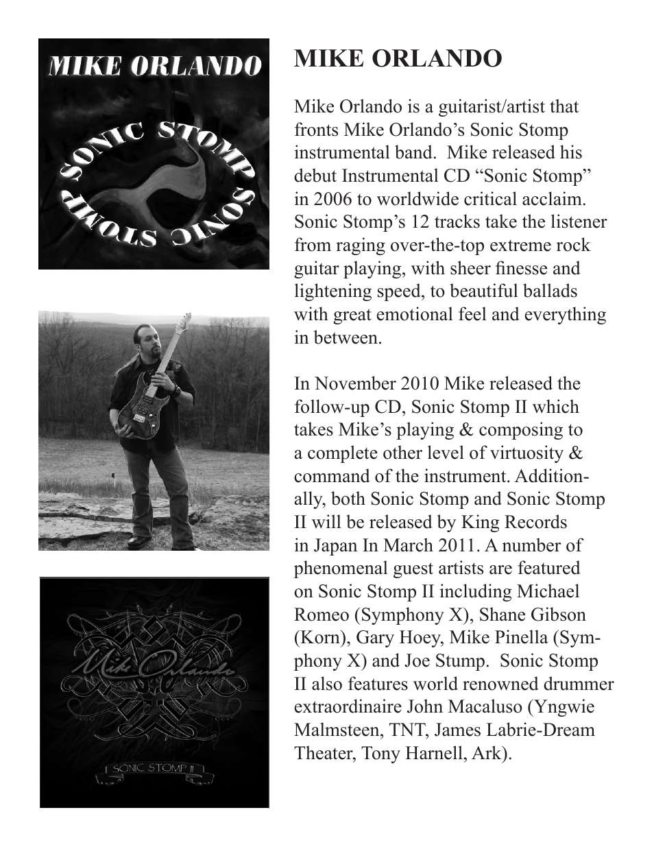 Mike orlando | Rocktron Mike Orlando Signature Wah User Manual | Page 12 / 16