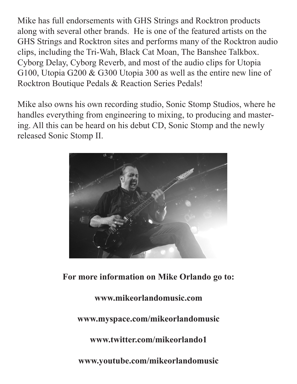 Rocktron Mike Orlando Signature Wah User Manual | Page 15 / 16