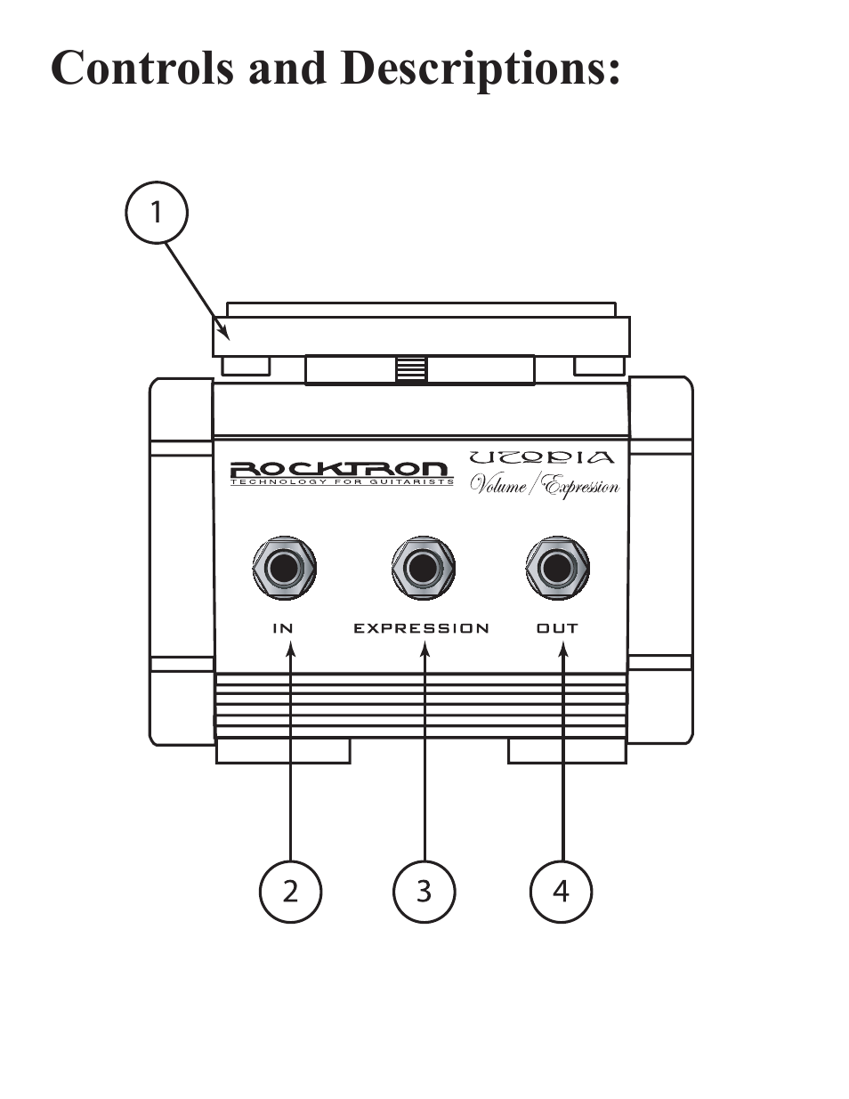 Rocktron Utopia Expression/Volume Pedal User Manual | Page 6 / 16