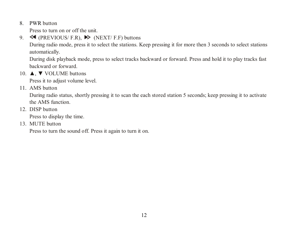 Hyundai H-CDM8045 User Manual | Page 12 / 58
