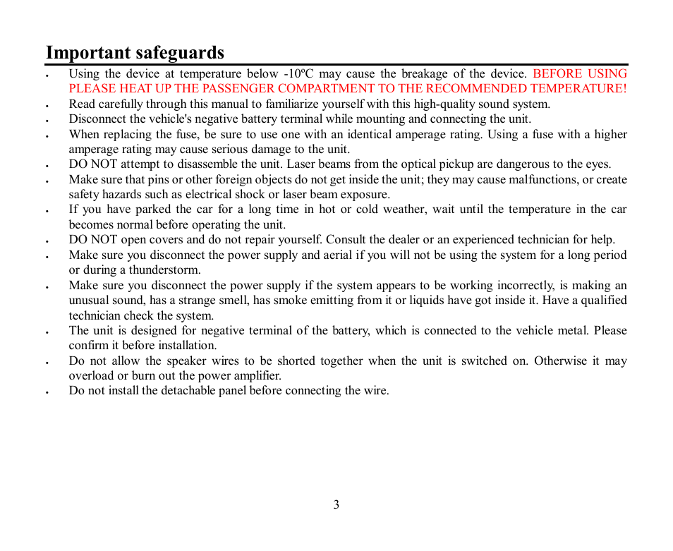 Important safeguards | Hyundai H-CDM8045 User Manual | Page 3 / 58