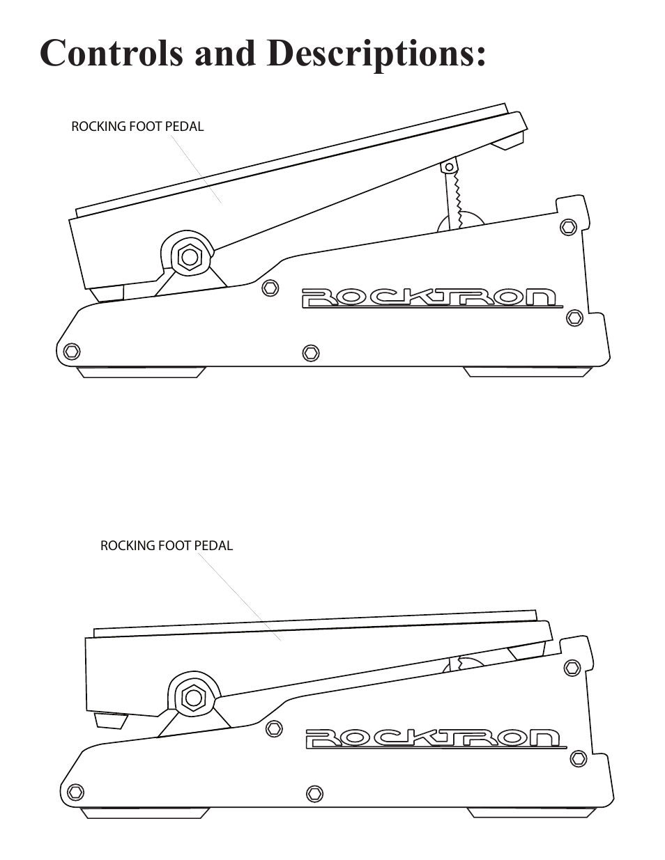 Controls and descriptions | Rocktron Utopia Bass Wah User Manual | Page 10 / 12