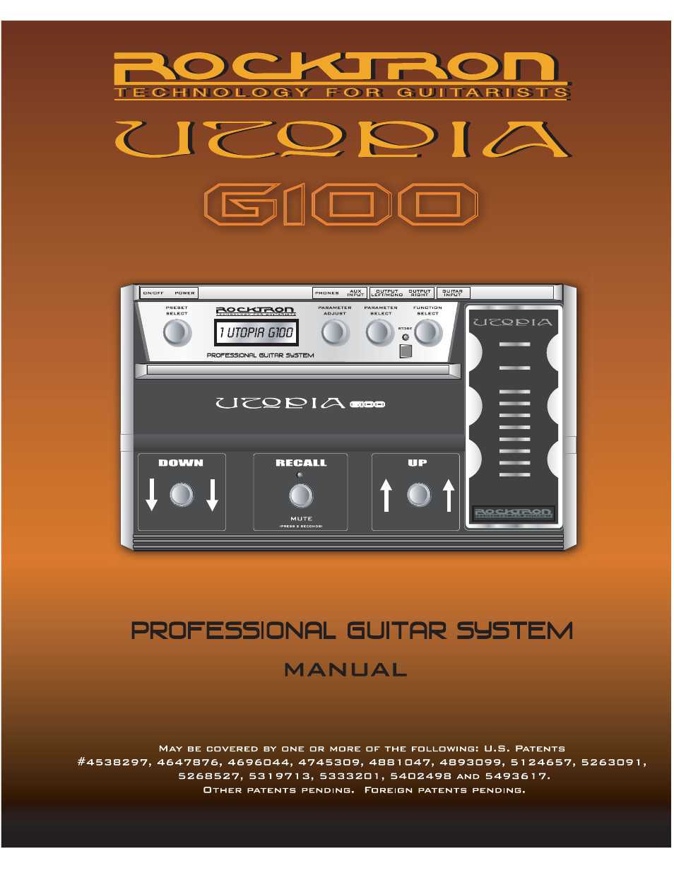 Rocktron Utopia G100 User Manual | 72 pages