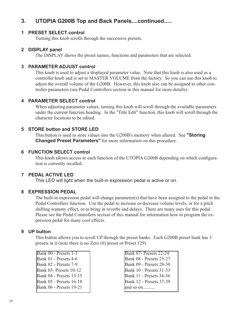 Rocktron Utopia G200B w/Banshee User Manual | Page 10 / 84