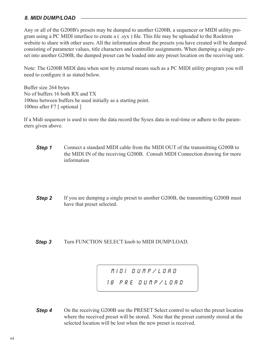 Rocktron Utopia G200B w/Banshee User Manual | Page 64 / 84