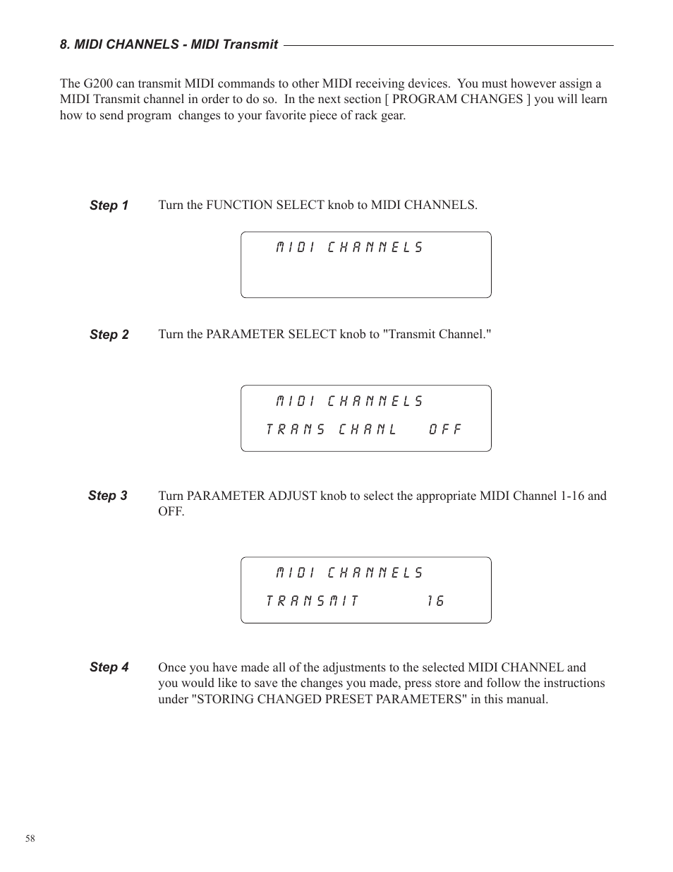 Rocktron Utopia G200 User Manual | Page 58 / 80