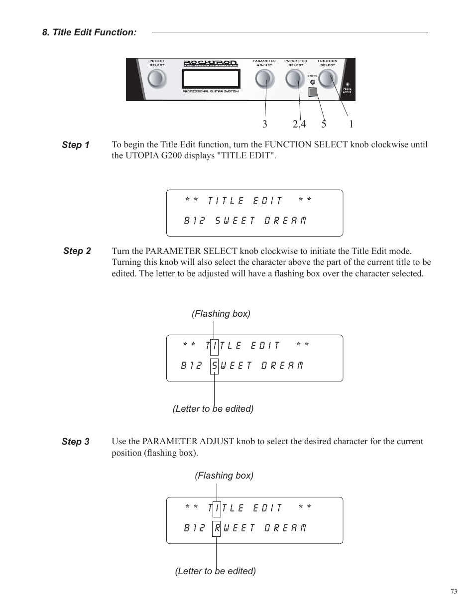 Rocktron Utopia G200 User Manual | Page 73 / 80