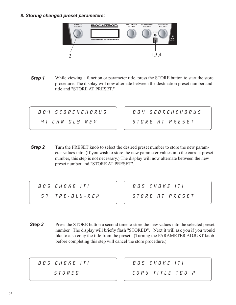 Rocktron UTOPIA G300 User Manual | Page 54 / 84
