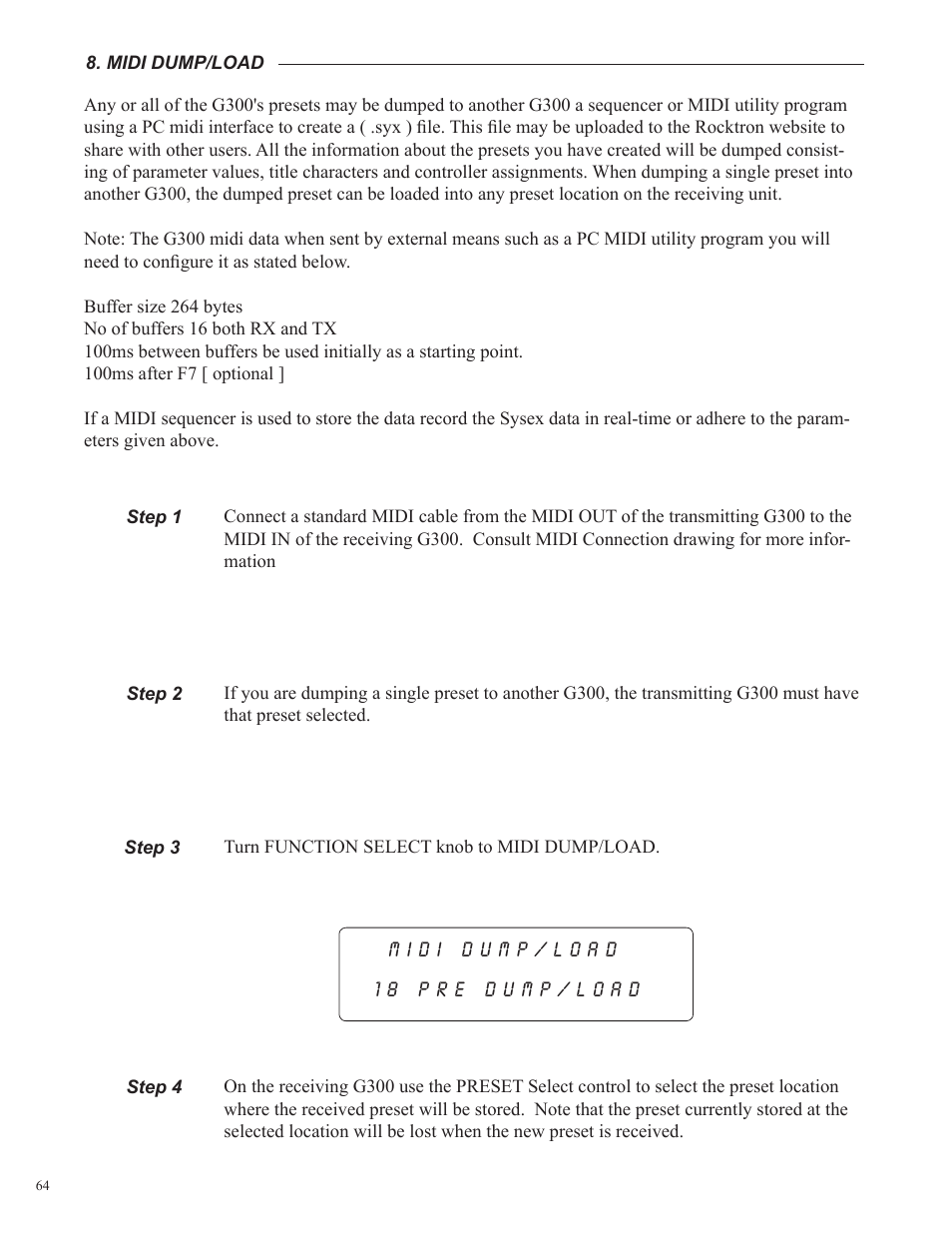 Rocktron UTOPIA G300 User Manual | Page 64 / 84