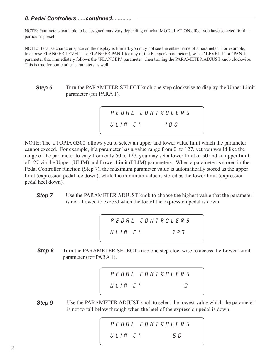 Rocktron UTOPIA G300 User Manual | Page 68 / 84