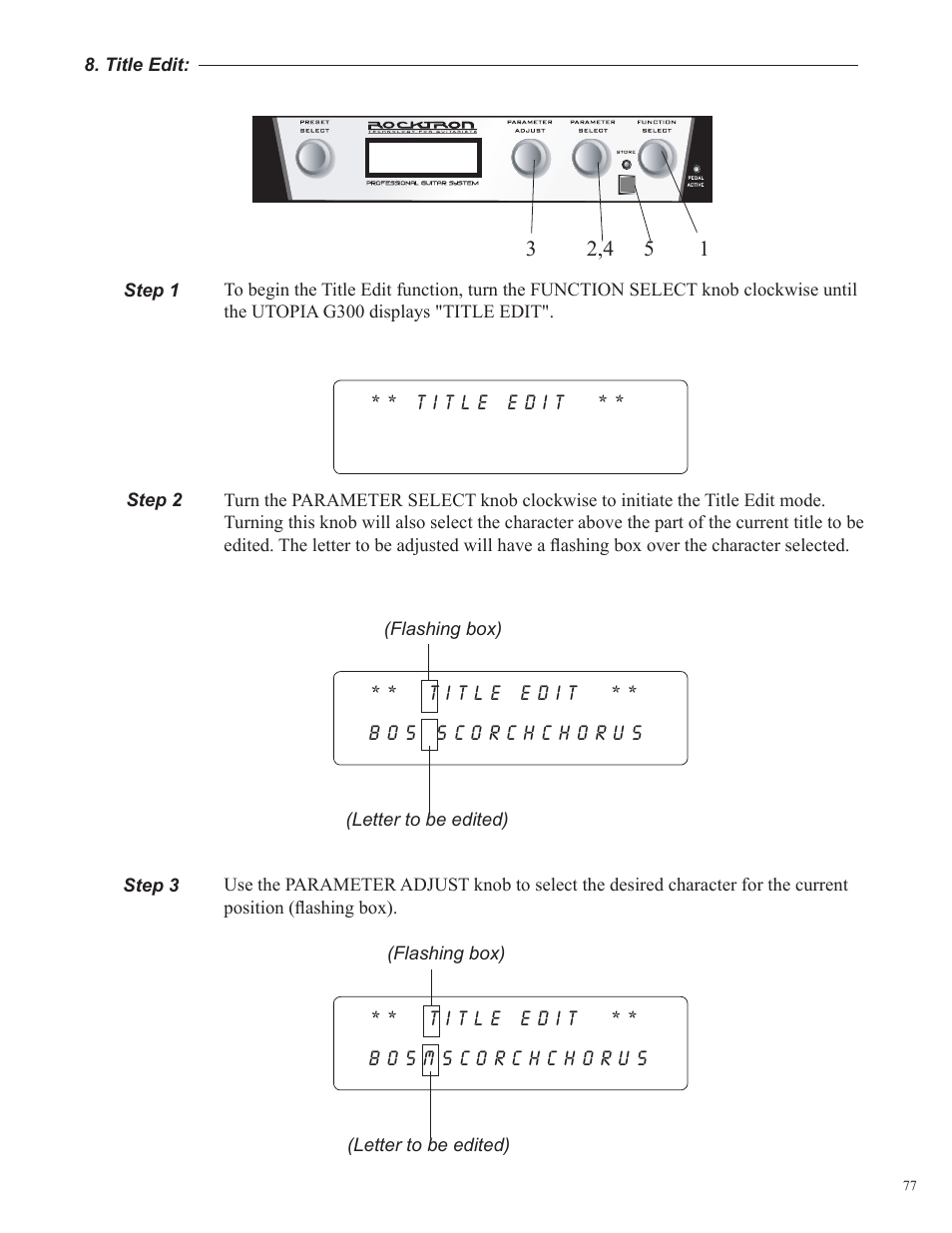 Rocktron UTOPIA G300 User Manual | Page 77 / 84