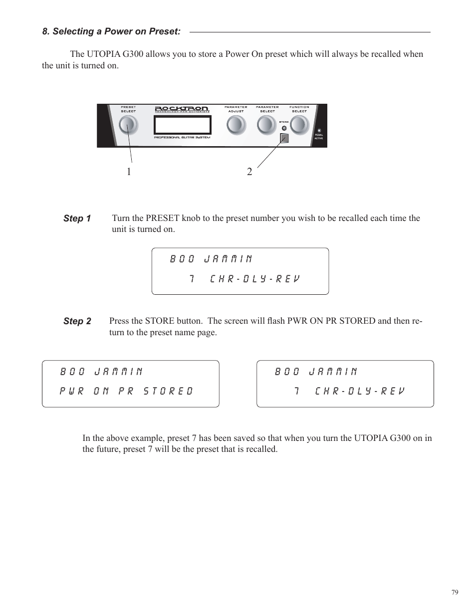 Rocktron UTOPIA G300 User Manual | Page 79 / 84