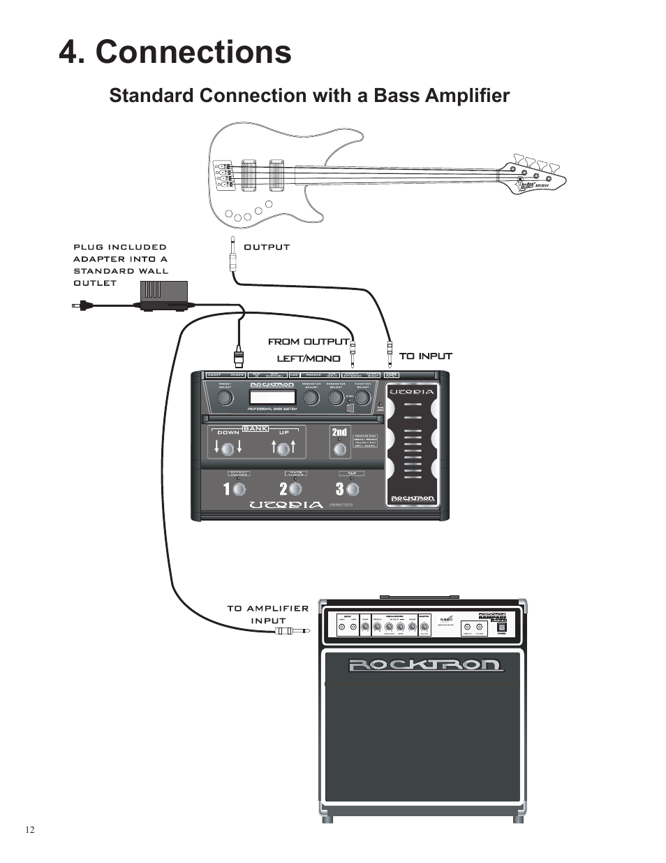 Connections | Rocktron Utopia B200 User Manual | Page 12 / 80