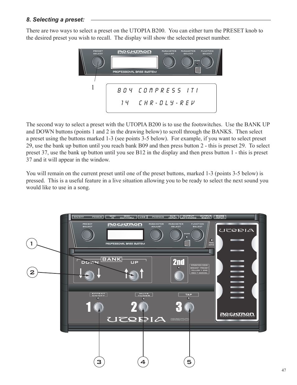 Rocktron Utopia B200 User Manual | Page 47 / 80