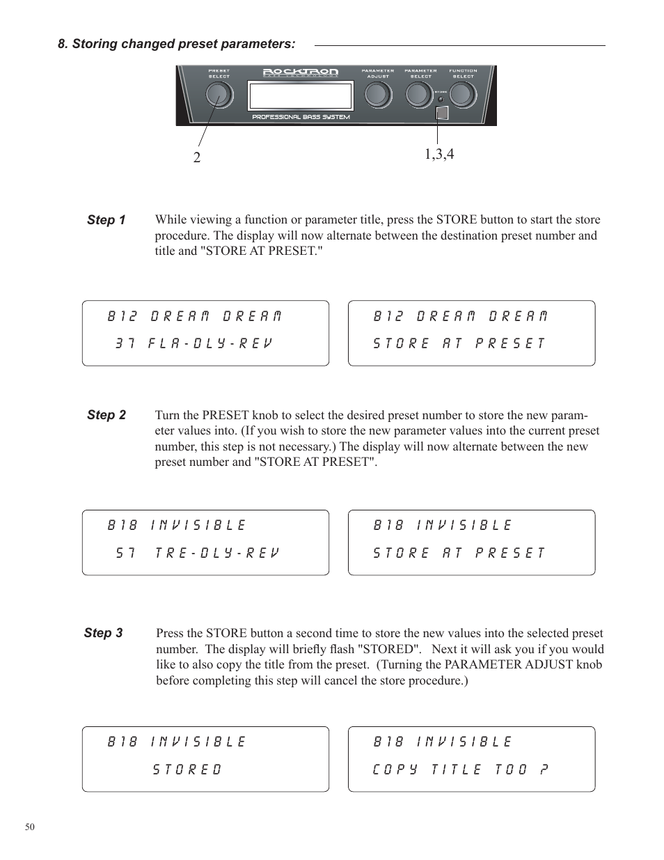 Rocktron Utopia B200 User Manual | Page 50 / 80