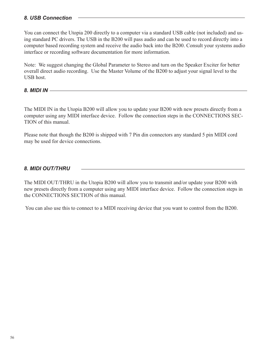 Rocktron Utopia B200 User Manual | Page 56 / 80