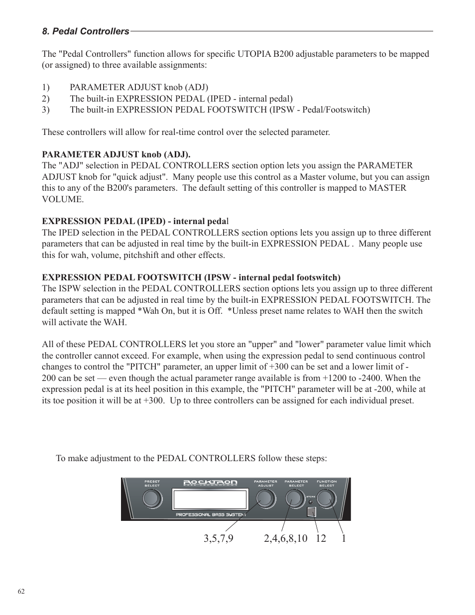 Rocktron Utopia B200 User Manual | Page 62 / 80