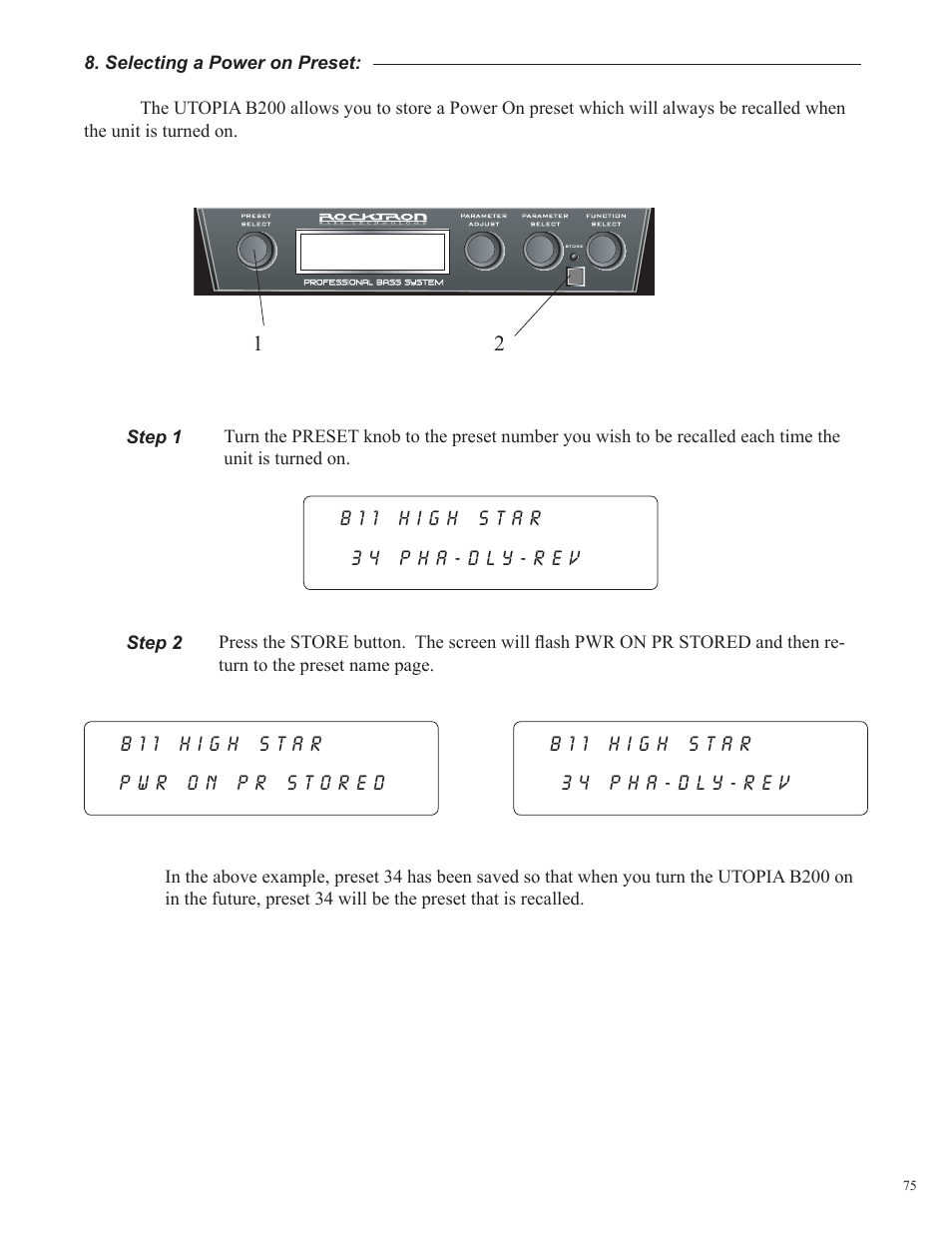 Rocktron Utopia B200 User Manual | Page 75 / 80