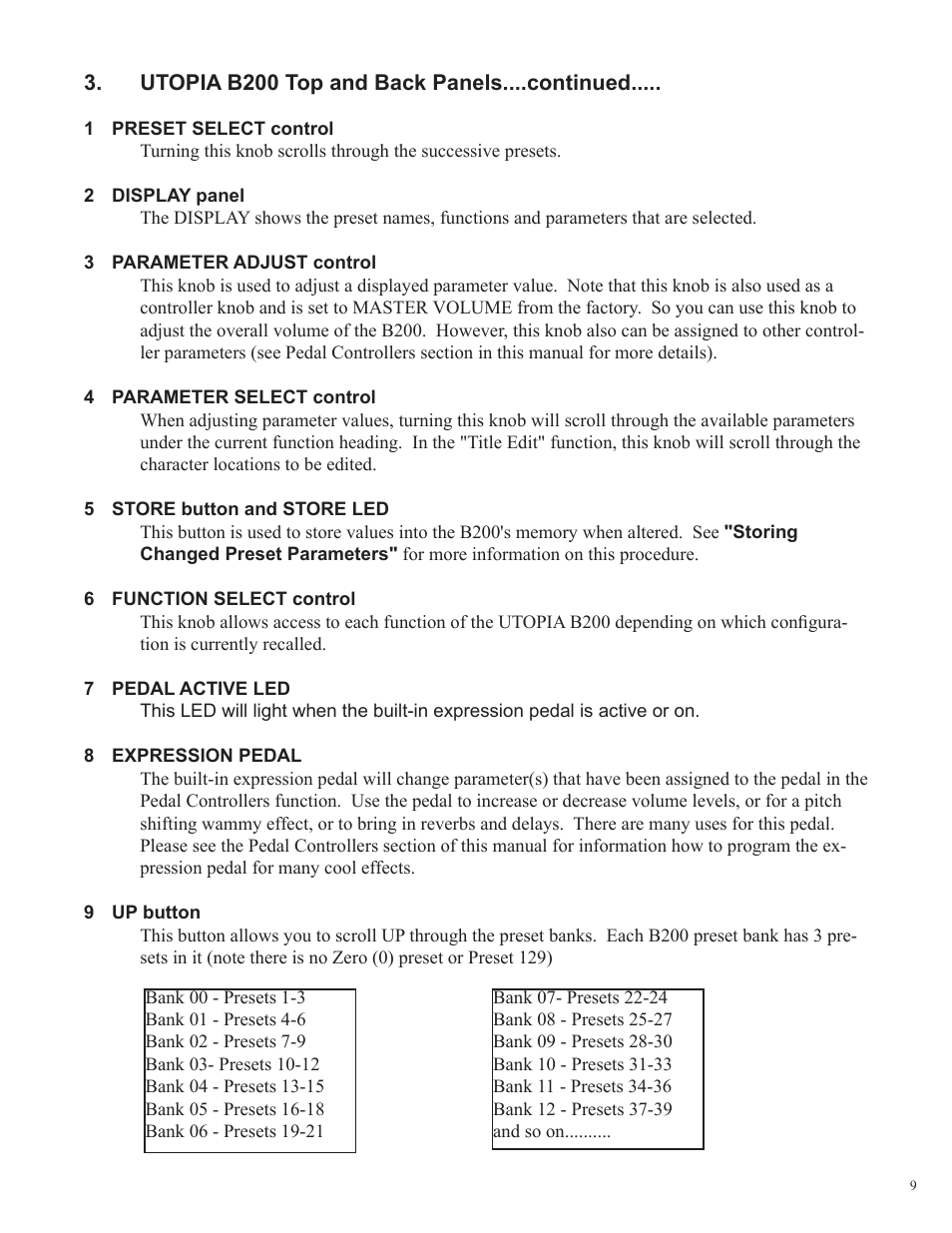 Rocktron Utopia B200 User Manual | Page 9 / 80