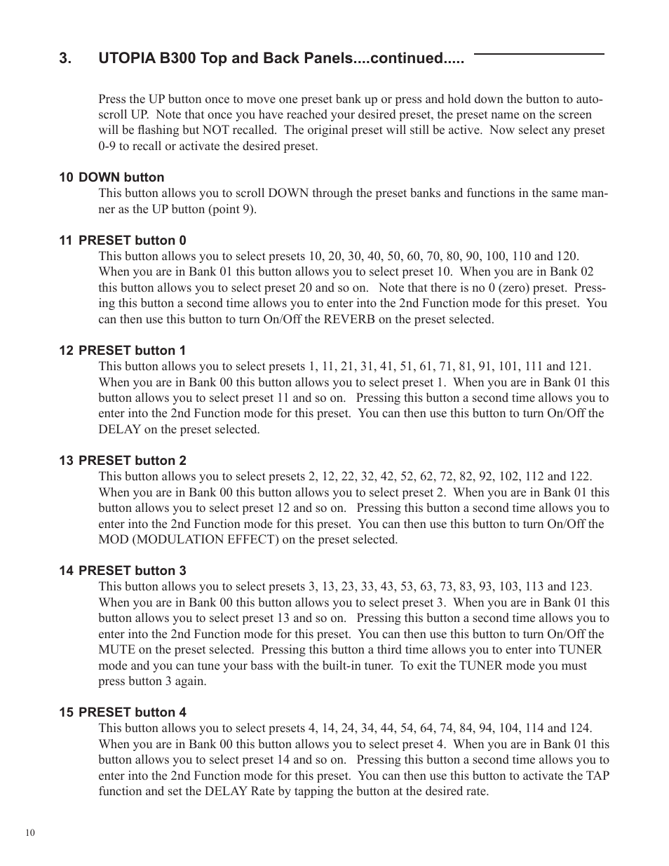 Rocktron Utopia B300 User Manual | Page 10 / 84