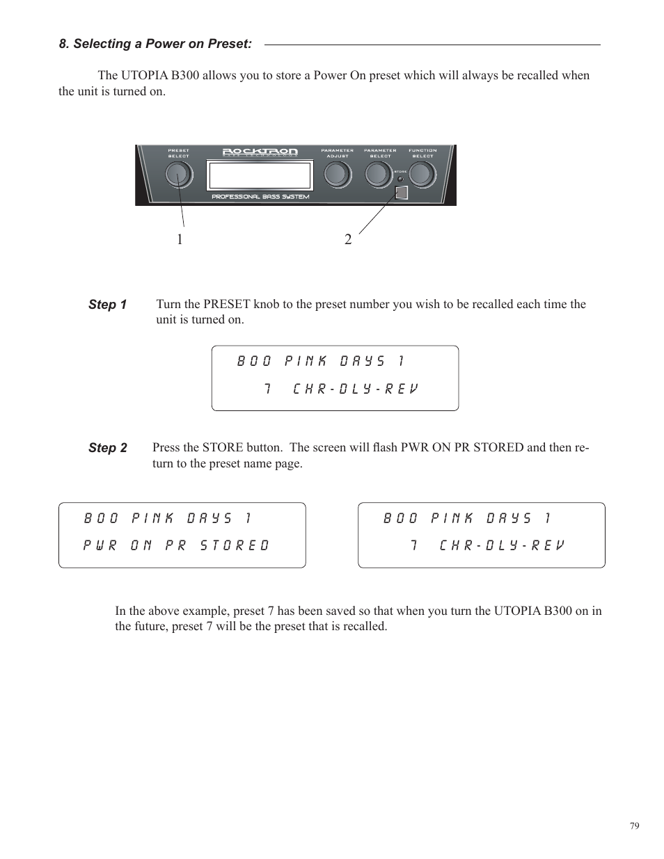 Rocktron Utopia B300 User Manual | Page 79 / 84