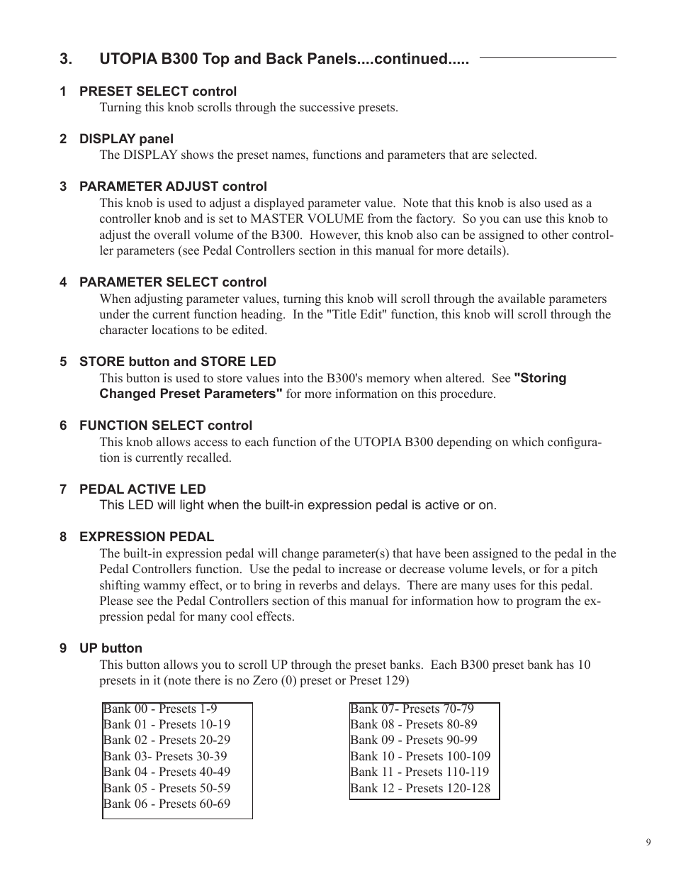 Rocktron Utopia B300 User Manual | Page 9 / 84
