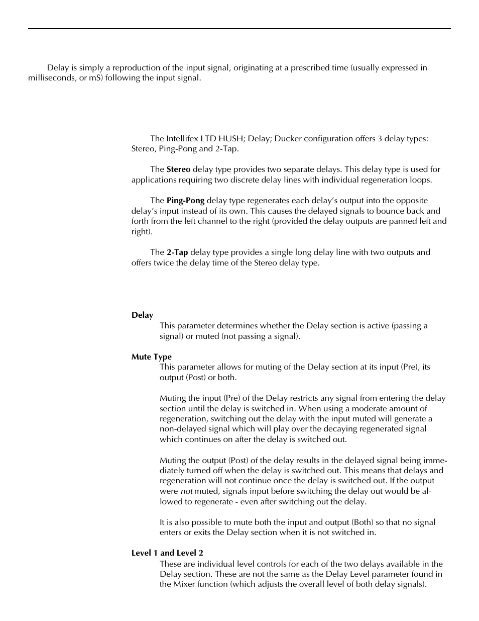 C. delay section | Rocktron Intellifex LTD User Manual | Page 18 / 60