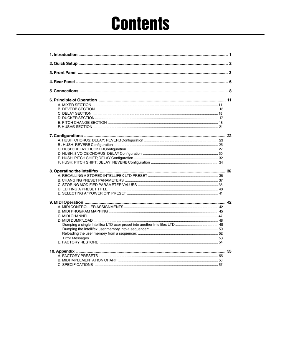 Rocktron Intellifex LTD User Manual | Page 3 / 60