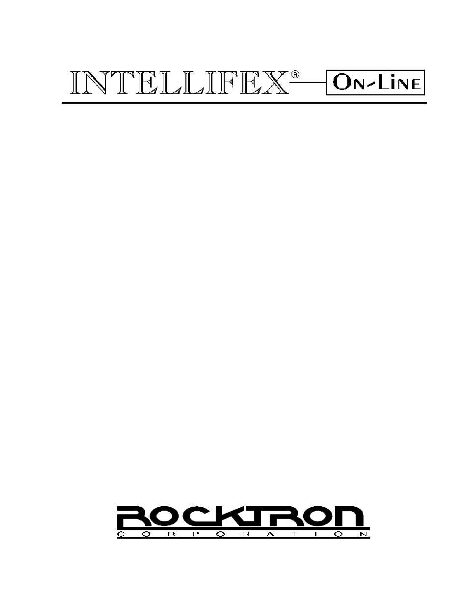 Rocktron Intellifex On-Line User Manual | 58 pages