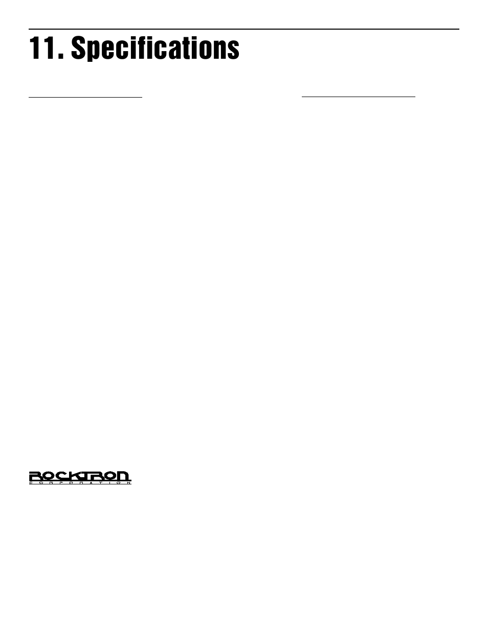 Specifications | Rocktron Intellifex On-Line User Manual | Page 58 / 58
