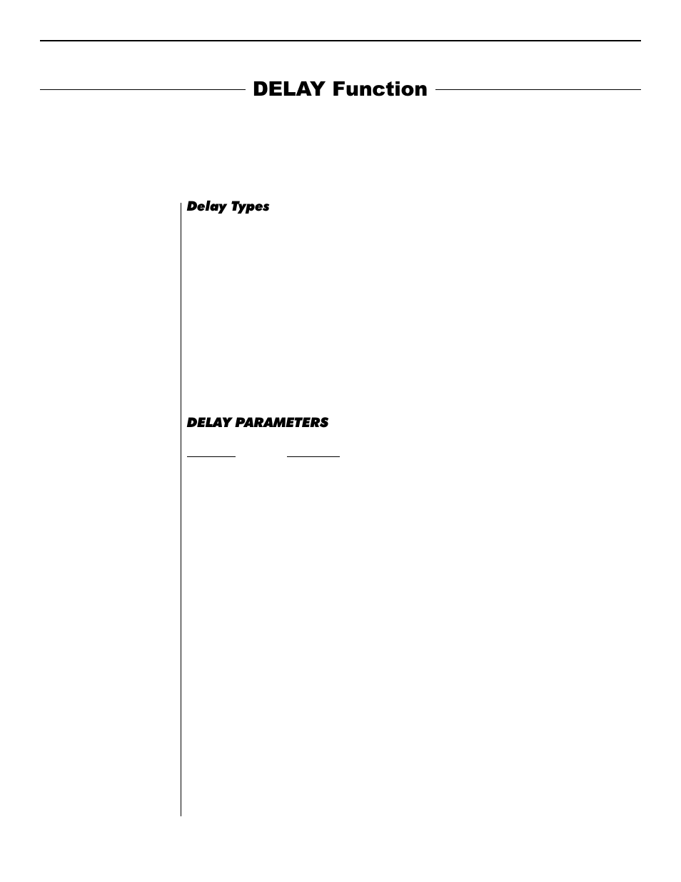 Delay function | Rocktron Intellifex XL User Manual | Page 18 / 58