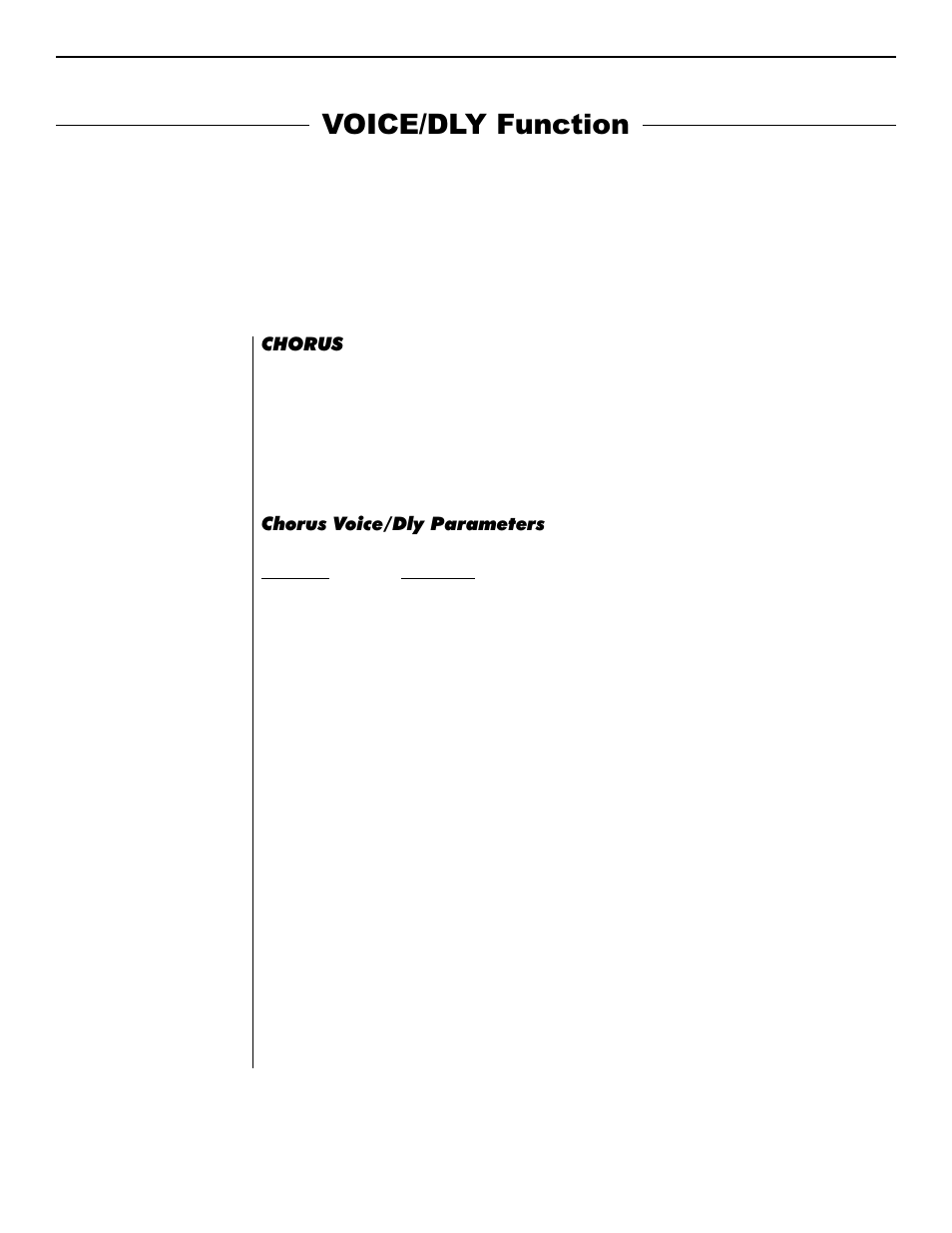 Voice/dly function | Rocktron Intellifex XL User Manual | Page 21 / 58