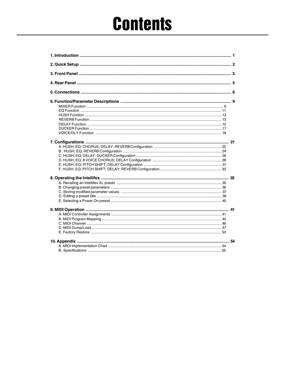 Rocktron Intellifex XL User Manual | Page 3 / 58