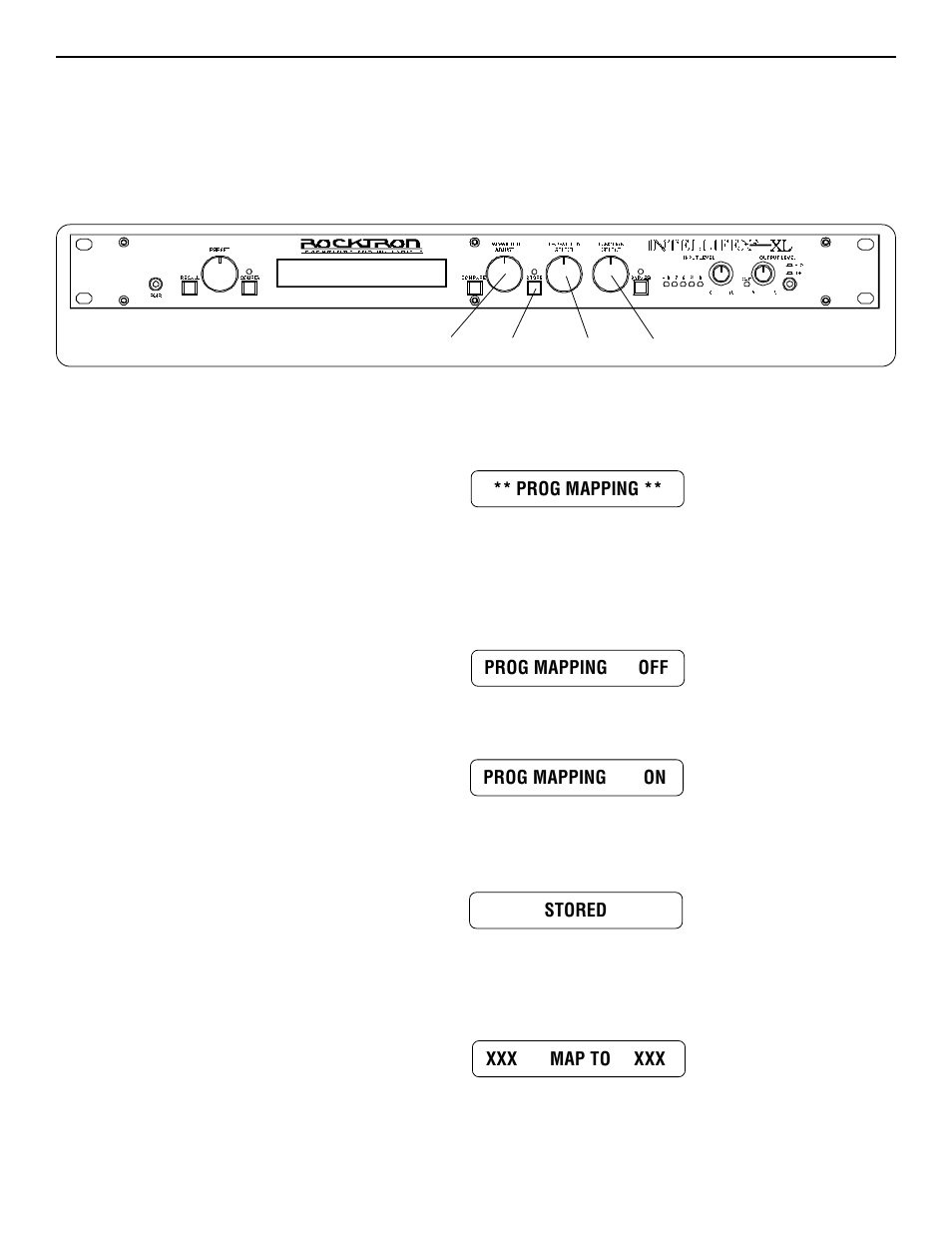 B. midi program mapping | Rocktron Intellifex XL User Manual | Page 47 / 58