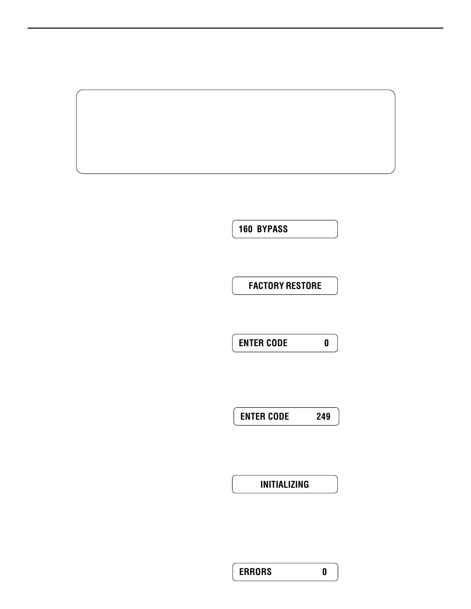 E. factory restore, Caution | Rocktron Intellifex XL User Manual | Page 56 / 58