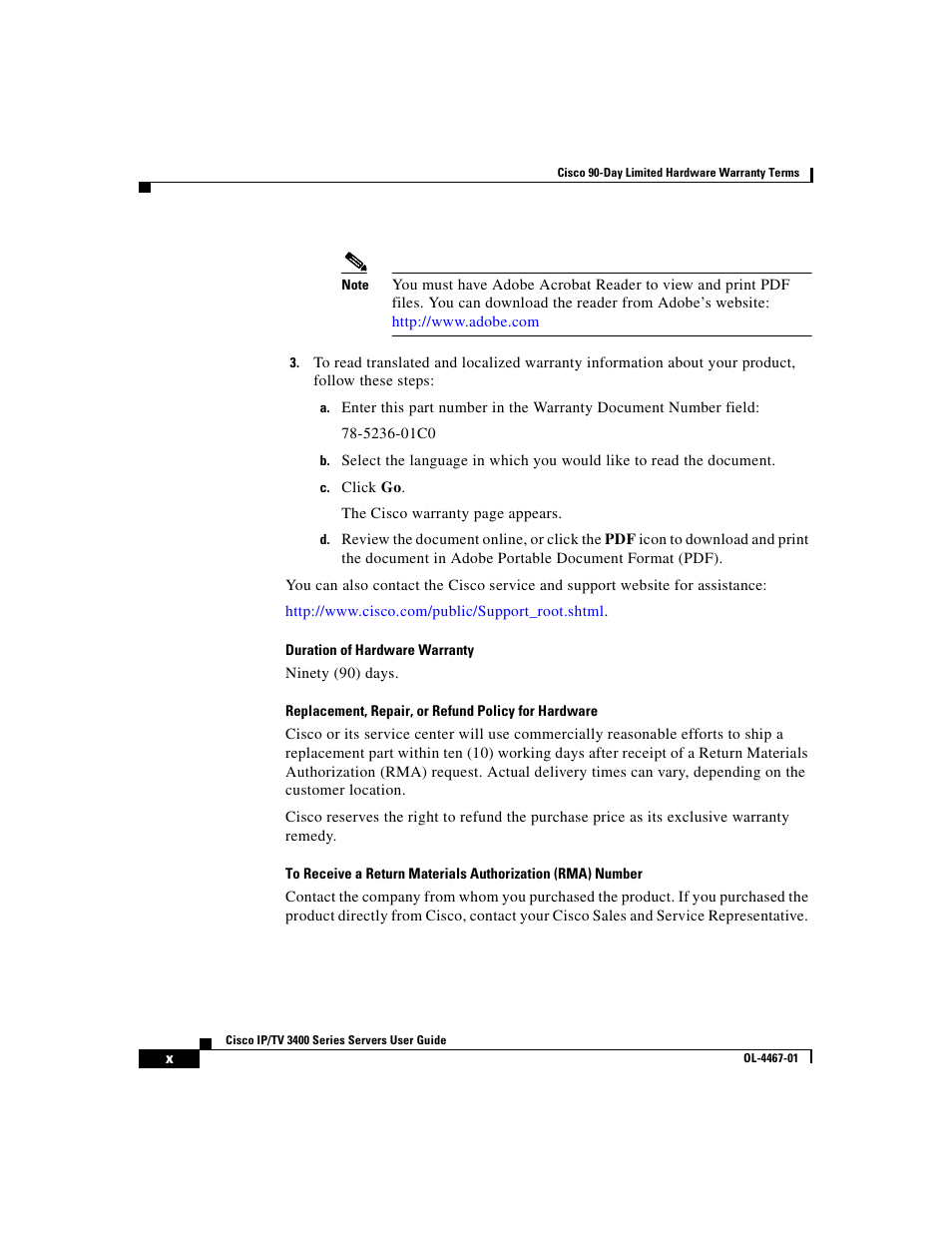 Cisco IP/TV 3400 Series User Manual | Page 10 / 126